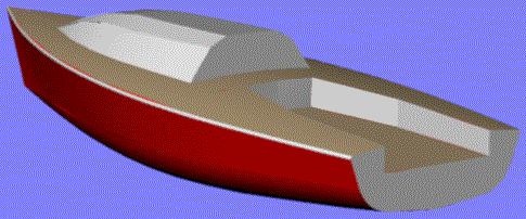 Mount Gay 30 radius chine plywood boat plans